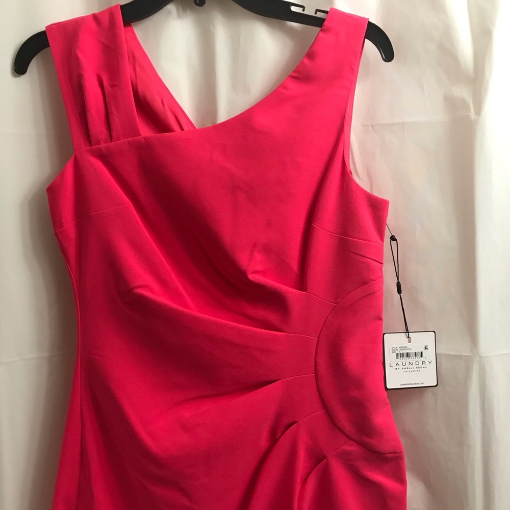 Laundry By Shelli Segal Ruched Sheath Dress Pink - Picture 2 of 13